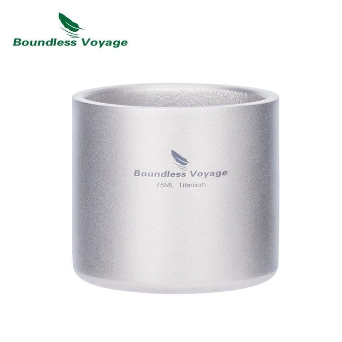Dubbelwandige titanium mok – ultralicht & isolerend - Bivakshop