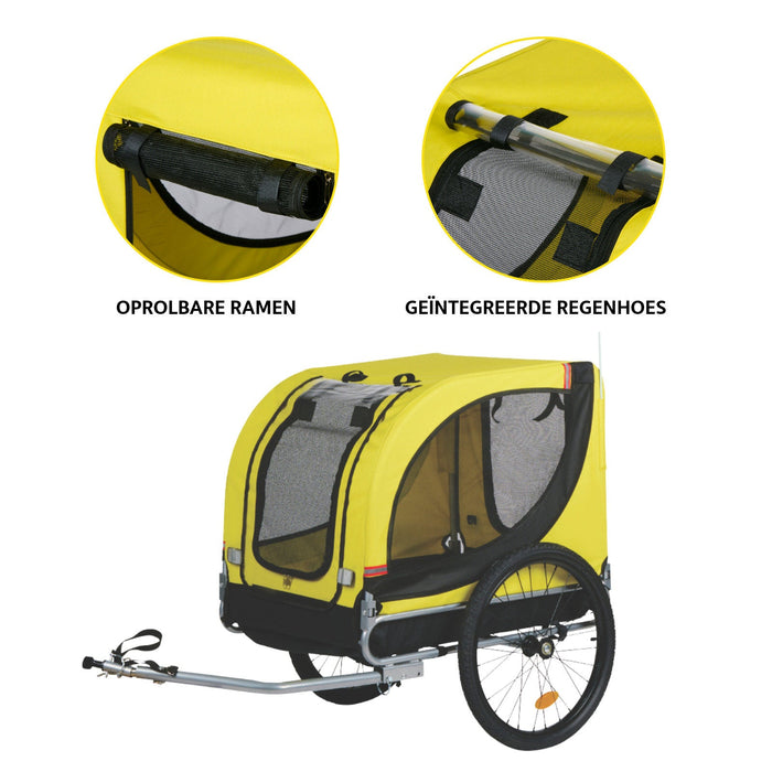 Dunlop - Hondenfietskar – Opvouwbaar – Comfortabel & veilig - Bivakshop