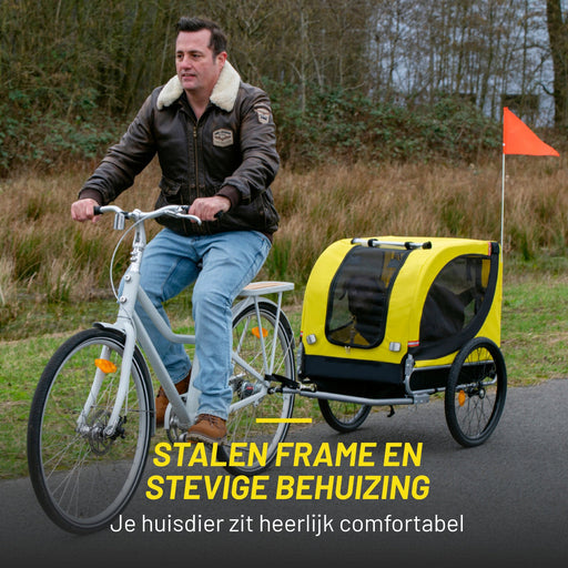 Dunlop - Hondenfietskar – Opvouwbaar – Comfortabel & veilig - Bivakshop