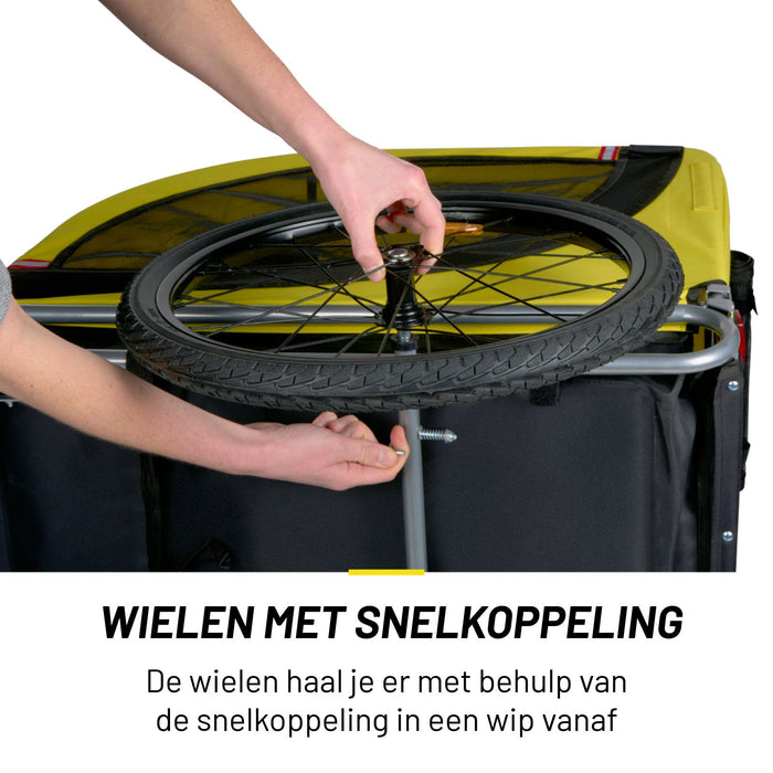 Dunlop - Hondenfietskar – Opvouwbaar – Comfortabel & veilig - Bivakshop