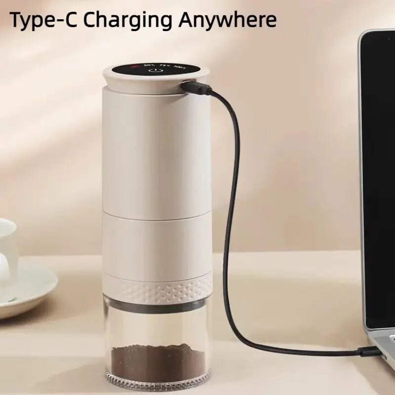 Elektrische koffiemolen met 1500mAh accu – Instelbare maalgraad & Type - C opladen - Bivakshop