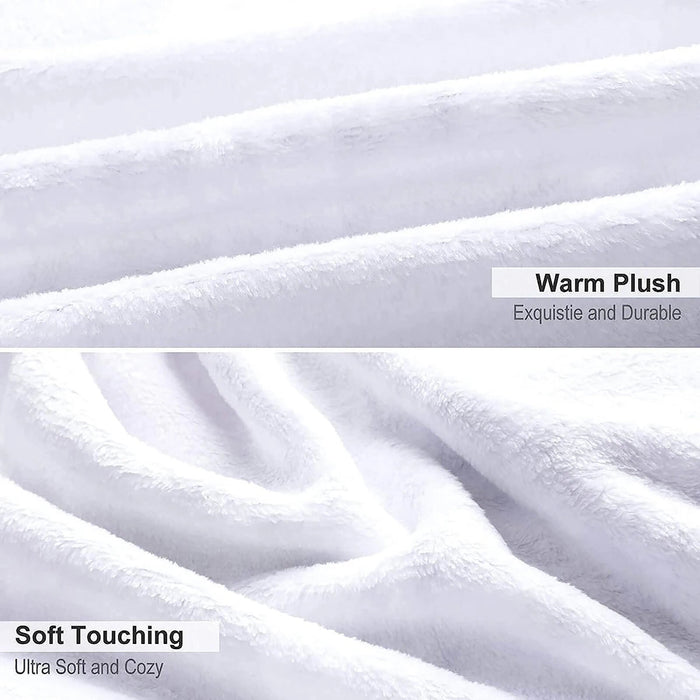 Fleece deken – Camper & bos patroon – Zacht, warm & draagbaar - Bivakshop