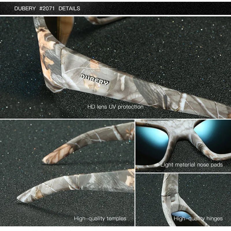 Gepolariseerde camo zonnebril – UV400 outdoor bril voor vissen, fietsen & autorijden - Bivakshop
