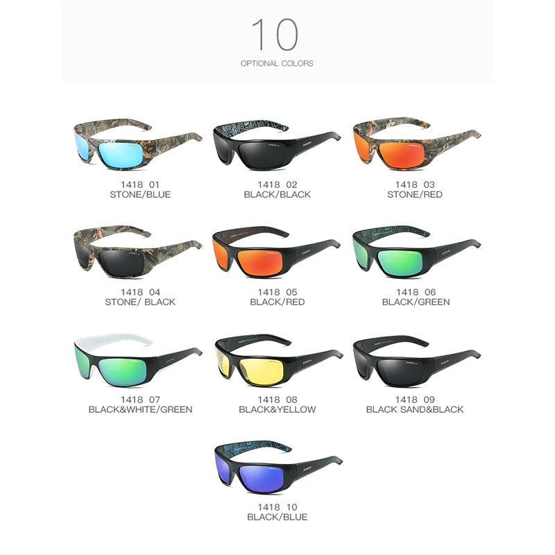 Gepolariseerde camo zonnebril – UV400 outdoor bril voor vissen, fietsen & autorijden - Bivakshop