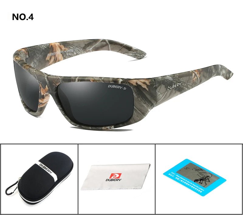 Gepolariseerde camo zonnebril – UV400 outdoor bril voor vissen, fietsen & autorijden - Bivakshop