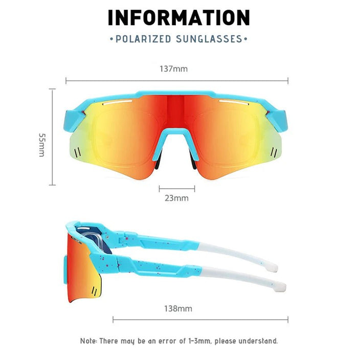 Gepolariseerde kinderzonnebril - UV400 sportbril voor fietsen, honkbal en buitensporten - Bivakshop