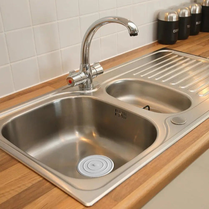 Grote siliconen badstopper ontwateringsdeksel - Voor wastafels en badkuipen - Anti lek - Bivakshop