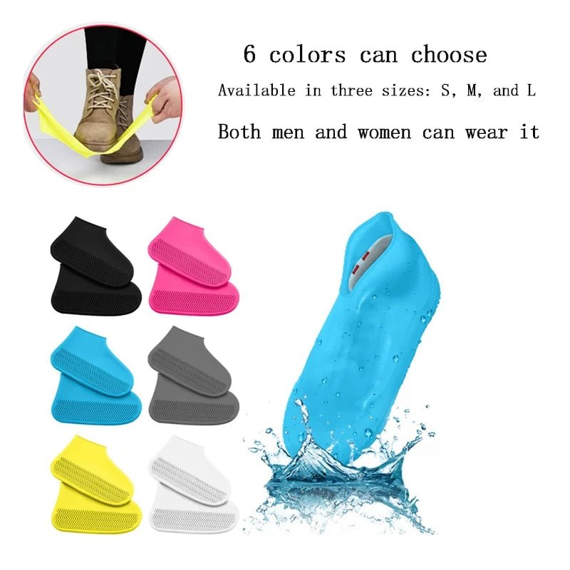 Herbruikbare waterdichte regen schoenhoezen - Van silicone - Voor buiten 1 paar - Bivakshop