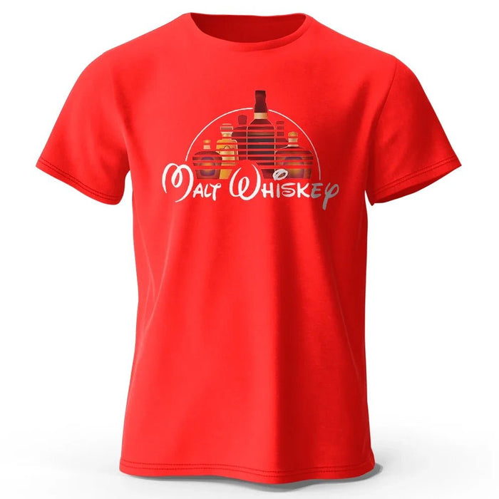 Heren T-shirt met Malt Whiskey print - 100% katoen - Oversized grappige casual zomer top - Bivakshop
