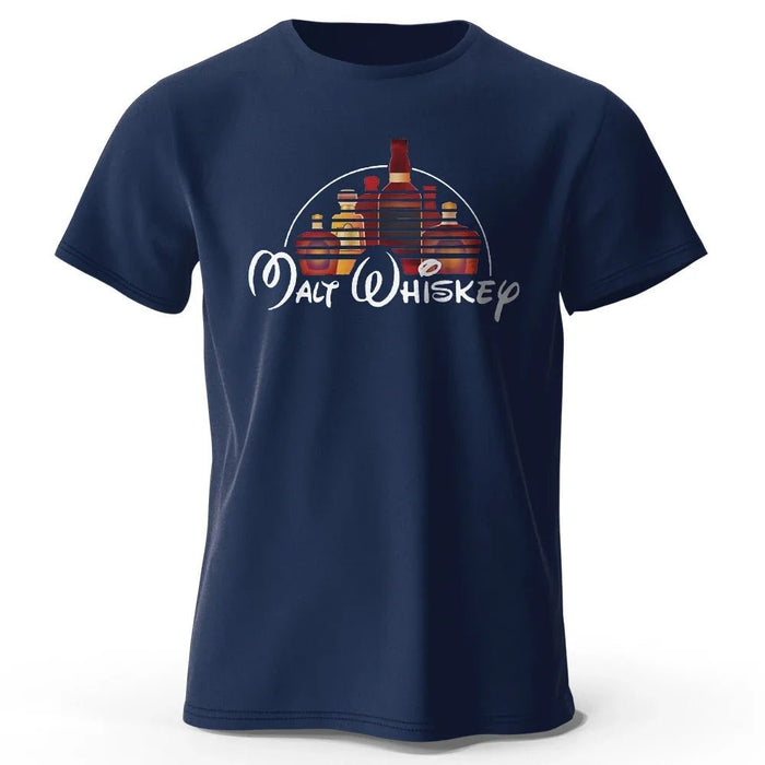 Heren T-shirt met Malt Whiskey print - 100% katoen - Oversized grappige casual zomer top - Bivakshop