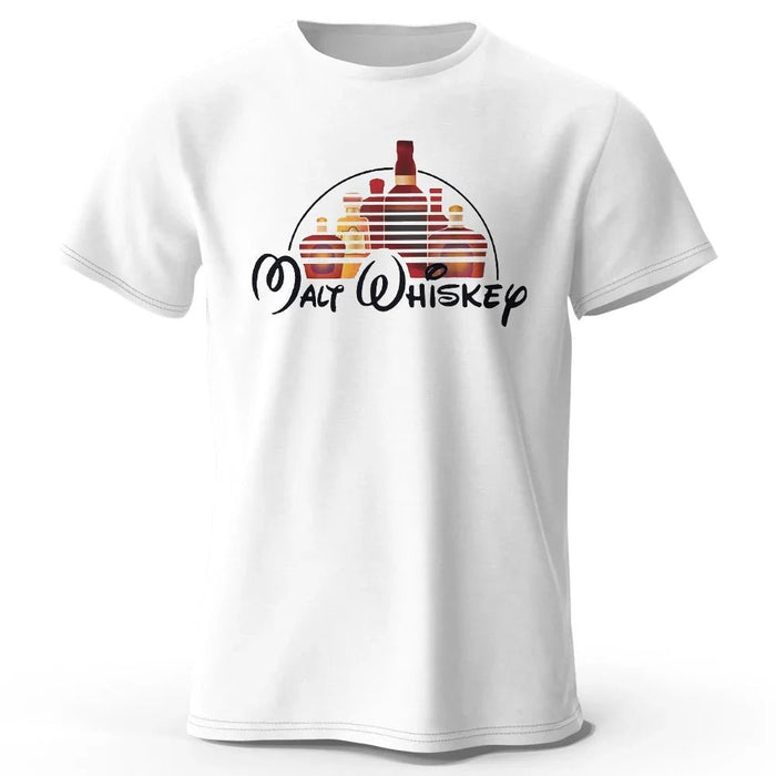 Heren T-shirt met Malt Whiskey print - 100% katoen - Oversized grappige casual zomer top - Bivakshop