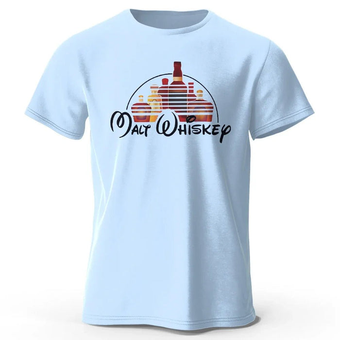 Heren T-shirt met Malt Whiskey print - 100% katoen - Oversized grappige casual zomer top - Bivakshop