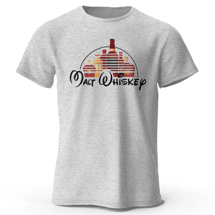 Heren T-shirt met Malt Whiskey print - 100% katoen - Oversized grappige casual zomer top - Bivakshop