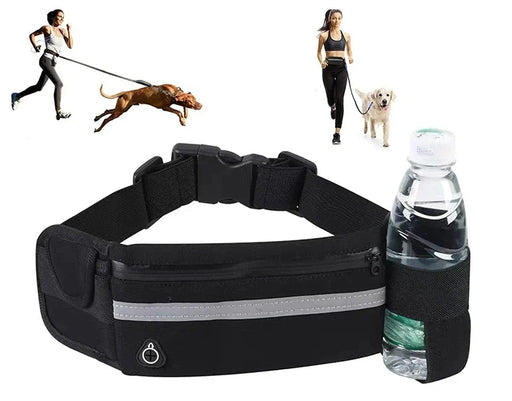 Hondenriem met tailleband – Reflecterend – Elastische Lijn - Bivakshop