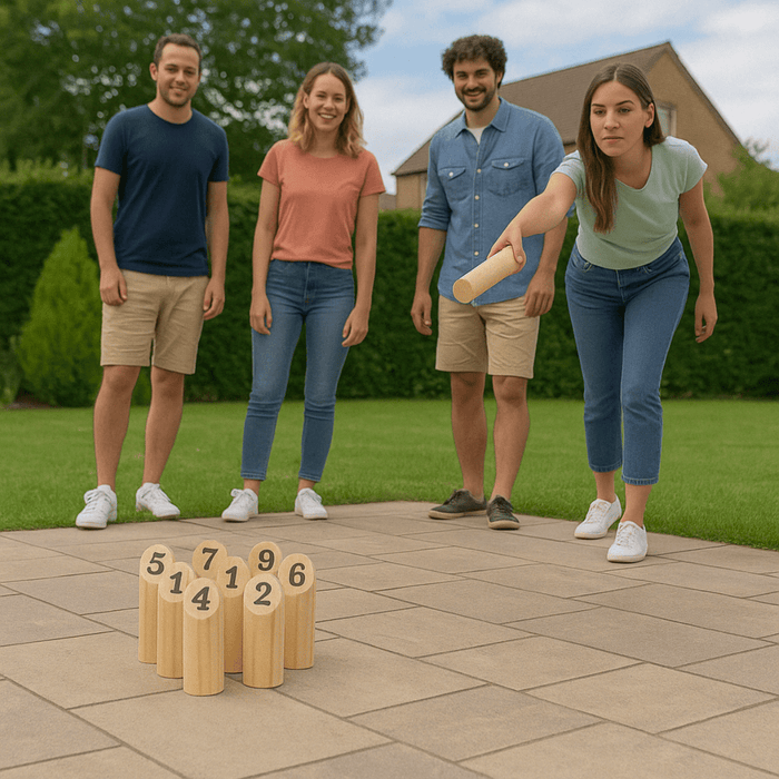 Houten pinspel 13 - delig – Compleet buitenspel – Educatief & leuk - Bivakshop