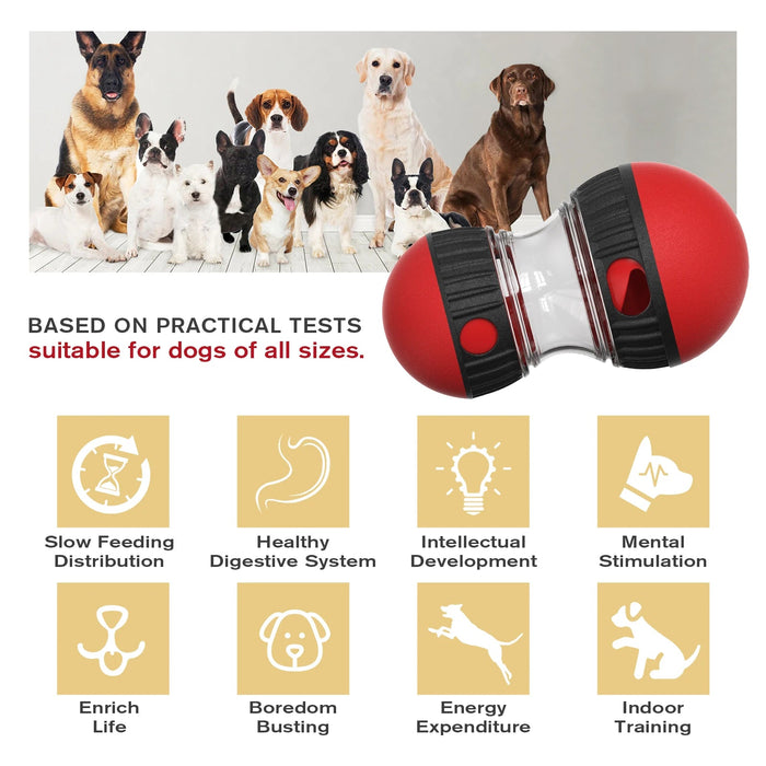 Interactieve voerpuzzelbal – IQ speelgoed voor langzame voeding van hond & kat - Bivakshop
