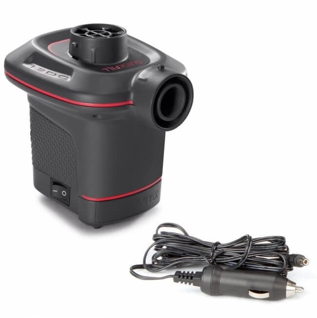 Intex elektrische opblaaspomp - 12V voor snel en efficiënt opblazen - Bivakshop