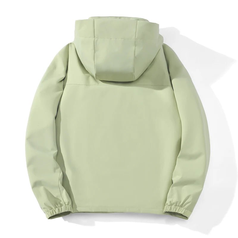 JNLN unisex outdoor jas - Trekking en hiking windbreaker met afneembare capuchon - Bivakshop