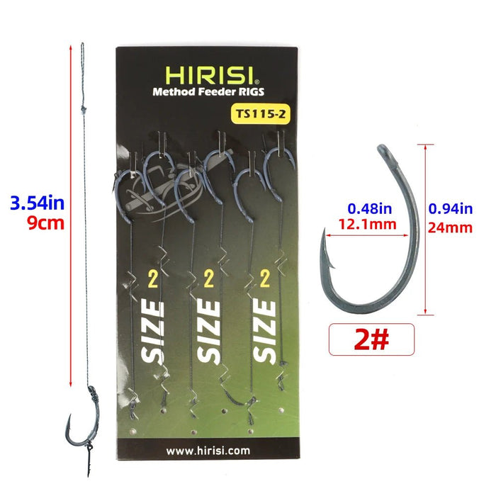 Kant - en - klare onderlijnen voor karper - & feedervissen – 6 stuks - Bivakshop