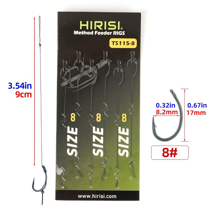 Kant - en - klare onderlijnen voor karper - & feedervissen – 6 stuks - Bivakshop