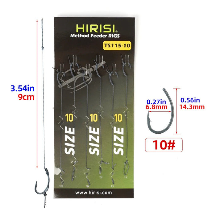 Kant - en - klare onderlijnen voor karper - & feedervissen – 6 stuks - Bivakshop