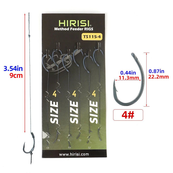 Kant - en - klare onderlijnen voor karper - & feedervissen – 6 stuks - Bivakshop