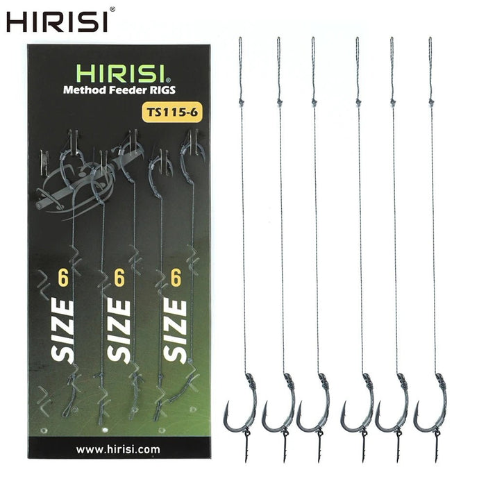 Kant - en - klare onderlijnen voor karper - & feedervissen – 6 stuks - Bivakshop