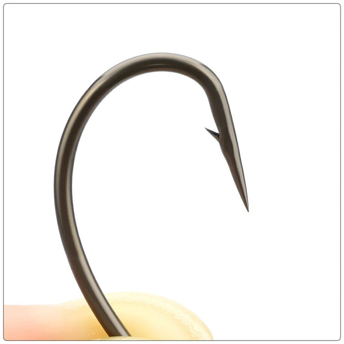 Karper Haken 100 stuks – RVS High Carbon Vishaak met weerhaak en oog - Bivakshop