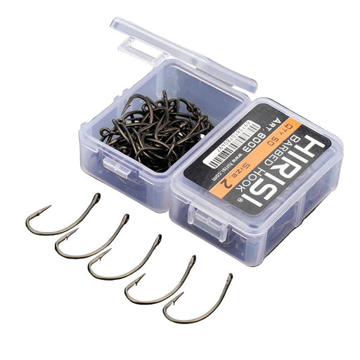 Karper Haken 100 stuks – RVS High Carbon Vishaak met weerhaak en oog - Bivakshop