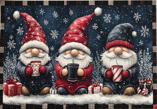 Kerst Gnome Deurmat – Antislip – Wasbaar & lichtgewicht - Bivakshop