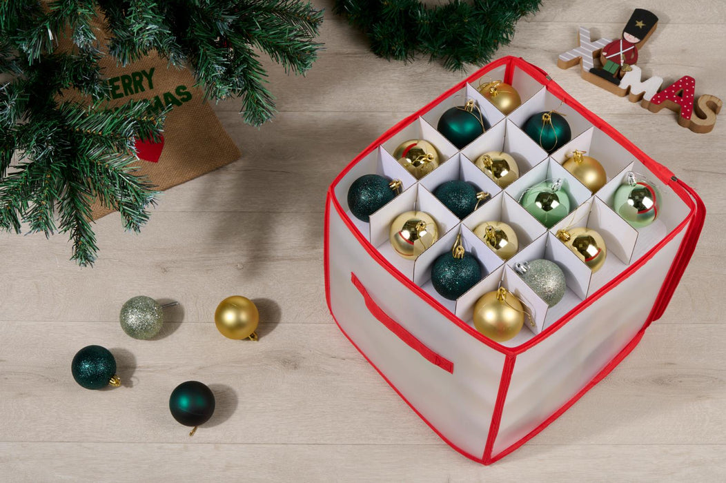 Kerstballen opbergbox – 64 Vakjes – Beschermend & praktisch - Bivakshop