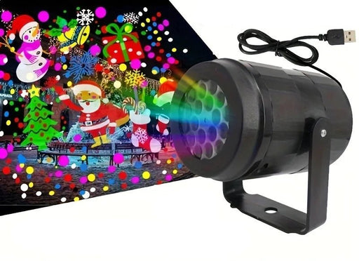 Kerstlaserprojector – 16 patronen – draaibaar & spatwaterdicht - Bivakshop