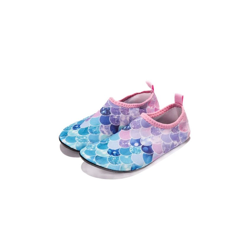 Kids Water Sport Beach Swimming Socks Girl Thin Multi Prints Anti Slip Fitness Yoga Dance Swim Surf Diving Underwater Shoes - Bivakshop