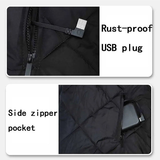 Kinderverwarmingsvest - 13 verwarmingszones - USB oplaadbaar & wasbaar - Bivakshop