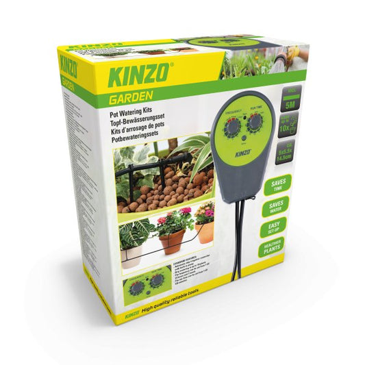 Kinzo bewateringssysteem - Automatisch druppelsysteem voor tot 10 planten - Bivakshop