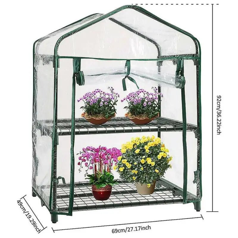 Kleine kas met 2/3/4/5 lagen - waterdicht en uv-bestendig - bescherming voor tuinplanten en bloemen - Bivakshop