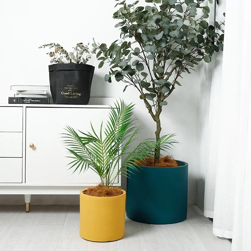 Kleurrijke keramische Bloempot - Succulente plantenbak in Scandinavische stijl - Met drainagegaten - Bivakshop