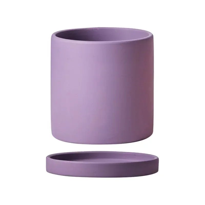 Kleurrijke keramische Bloempot - Succulente plantenbak in Scandinavische stijl - Met drainagegaten - Bivakshop