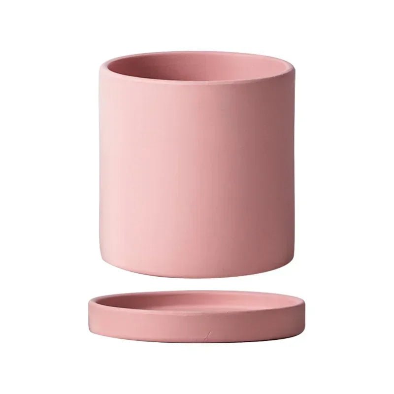 Kleurrijke keramische Bloempot - Succulente plantenbak in Scandinavische stijl - Met drainagegaten - Bivakshop