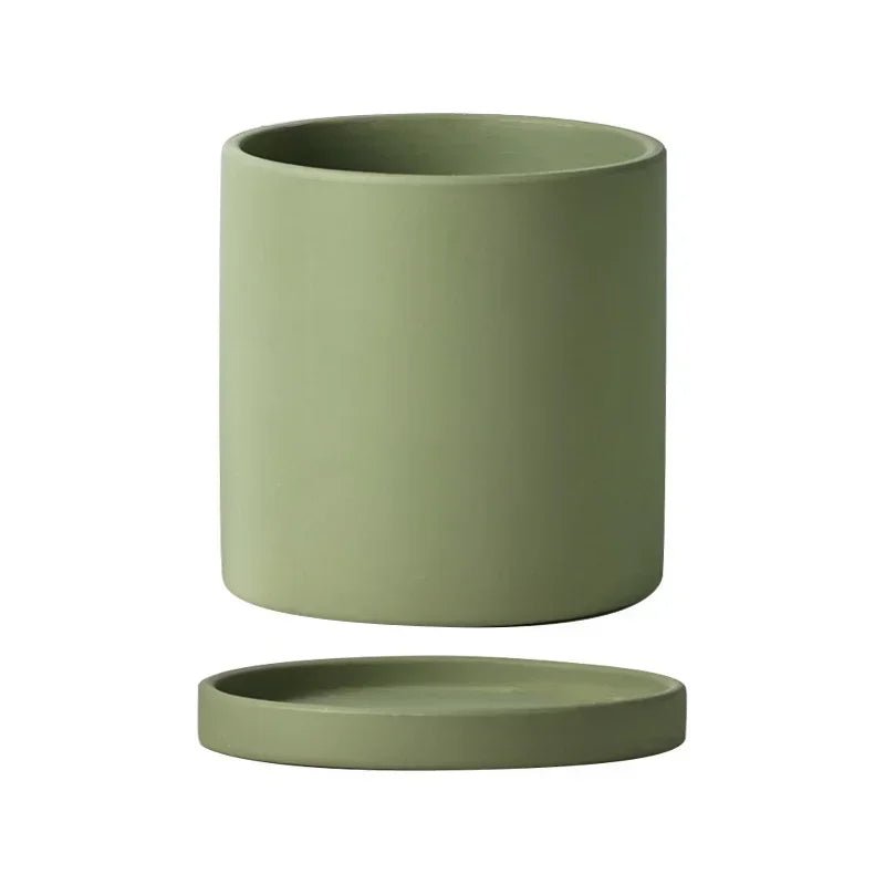 Kleurrijke keramische Bloempot - Succulente plantenbak in Scandinavische stijl - Met drainagegaten - Bivakshop