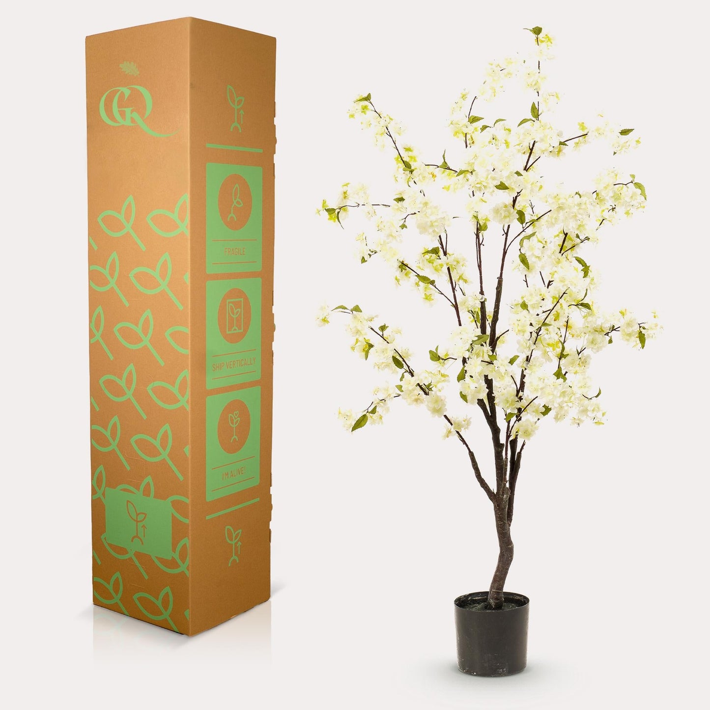 Kunst Kersenbloesem - 135 cm - Wit - Bivakshop