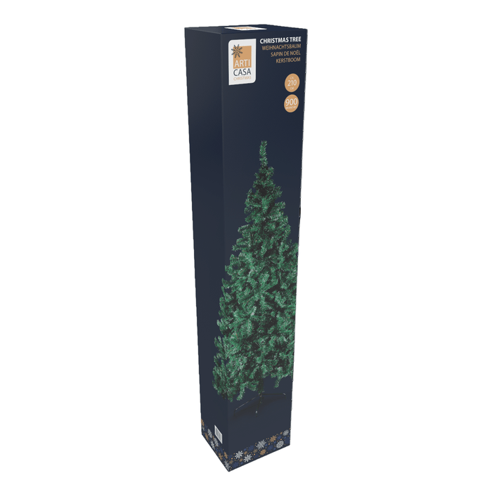 Kunstkerstboom 210 cm – Vol & decoratief - Bivakshop