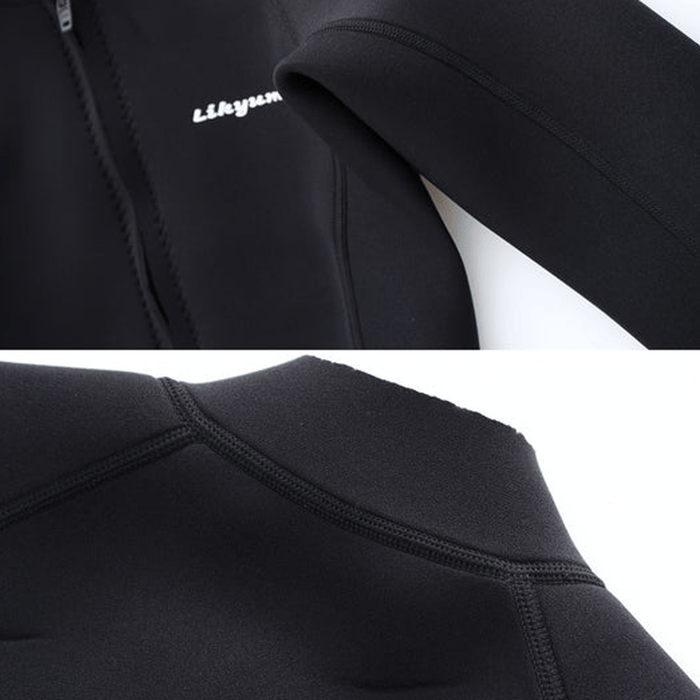 Lange mouw rits neopreen top 3mm - Medium stretch water sport top - Voor vrouwen - Bivakshop