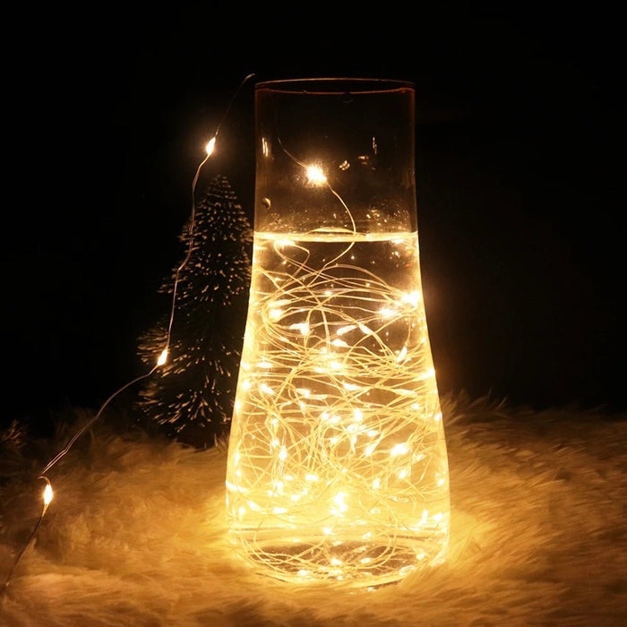 LED kerstverlichting 1 - 10M - Koperdraad feeënlichtjes - Voor slaapkamer, bruiloft en kerstdecoratie - Bivakshop