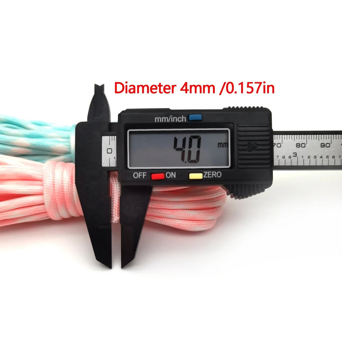 Lichtgevende 4mm paracord – 7 - kern touw voor outdoor, noodgevallen & armbanden (5/10/20m) - Bivakshop
