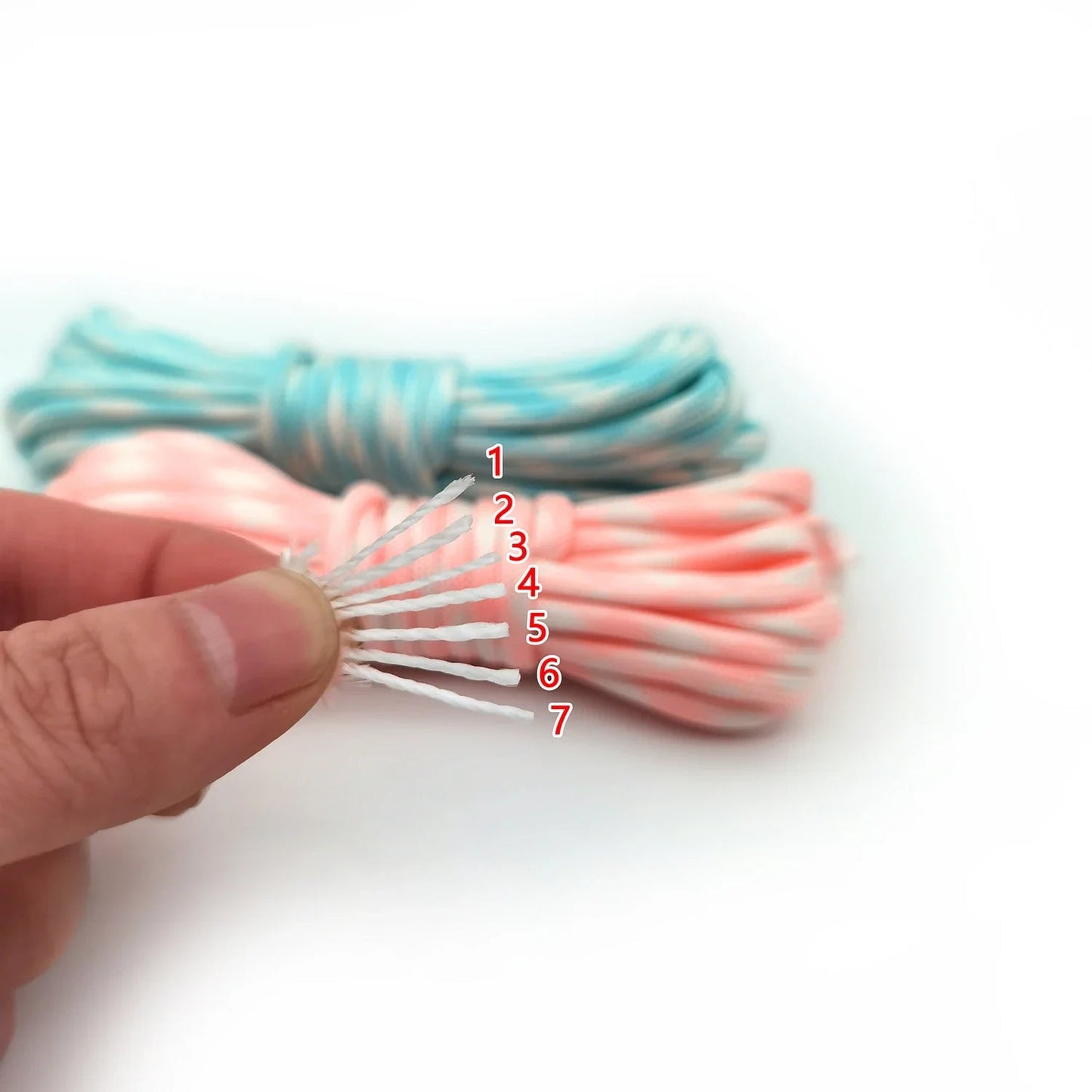 Lichtgevende 4mm paracord – 7 - kern touw voor outdoor, noodgevallen & armbanden (5/10/20m) - Bivakshop