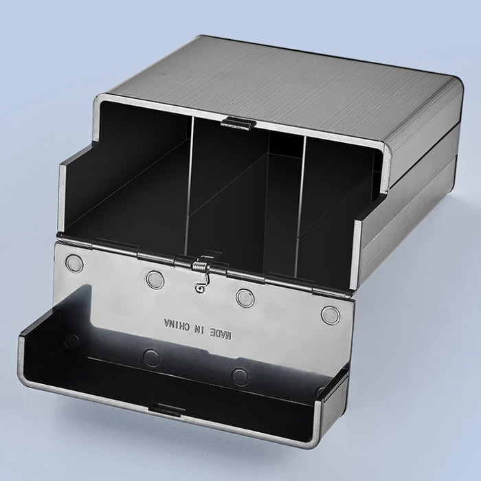 luxe metalen sigarettenkoker automatische klephoes