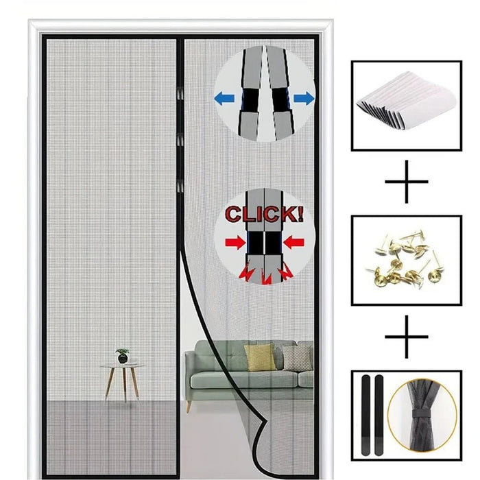 Magnetisch deurgordijn - Tegen muggen en insecten - Voor zomer ventilatie - Bivakshop