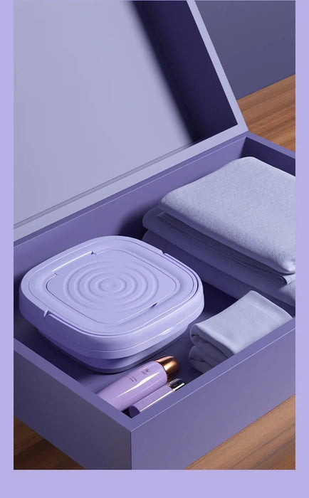 Mini wasmachine 8L – opvouwbaar – met centrifugefunctie - Bivakshop