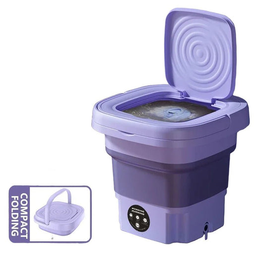 Mini wasmachine 8L – opvouwbaar – met centrifugefunctie - Bivakshop